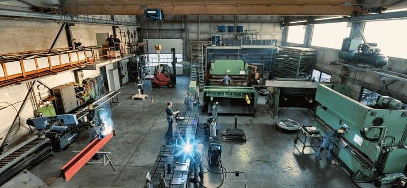 Körperschallentkopplung | Industriehalle | Schallschutz | Schwingungsisolierung