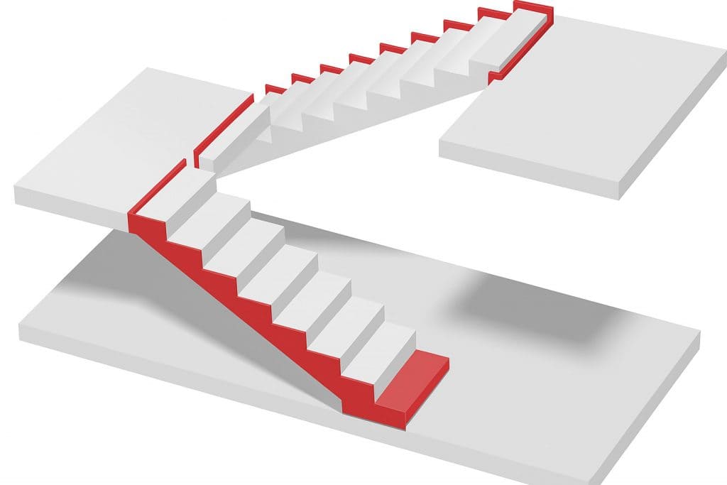Elastomerlager Treppe